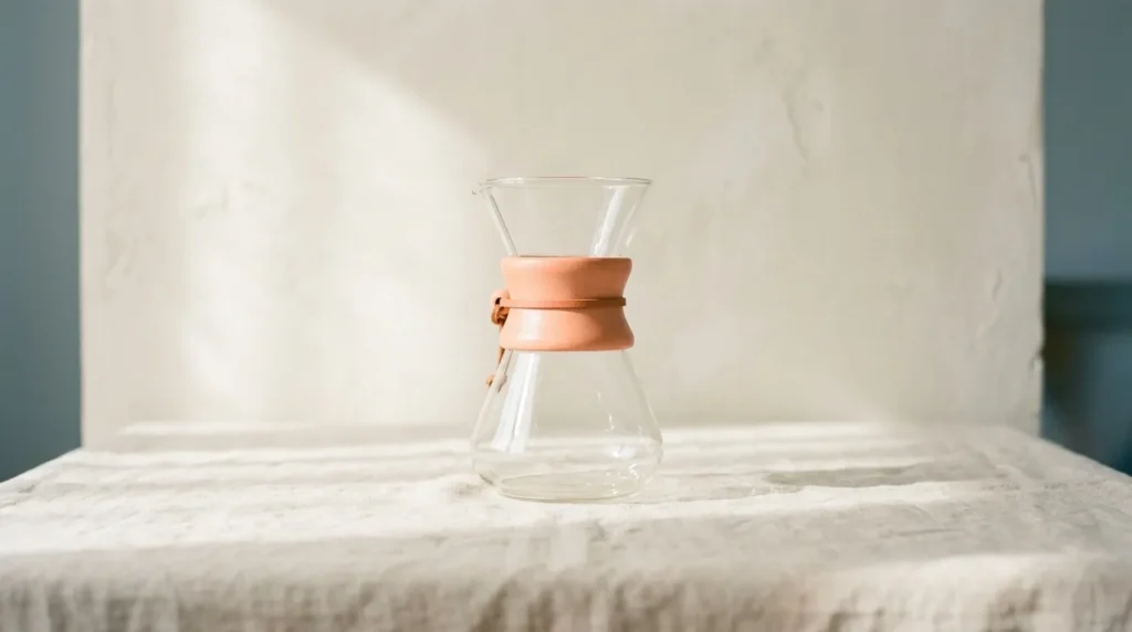 Glass pour-over coffee carafe
