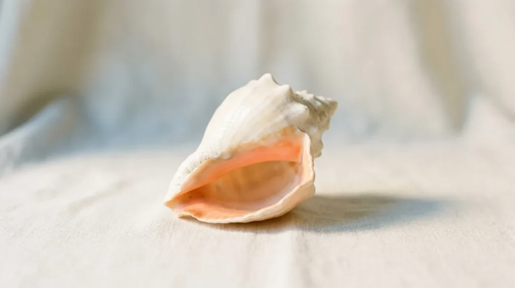 Large cream conch seashell